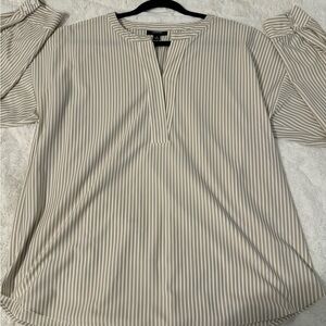 alfani long sleeve striped blouse